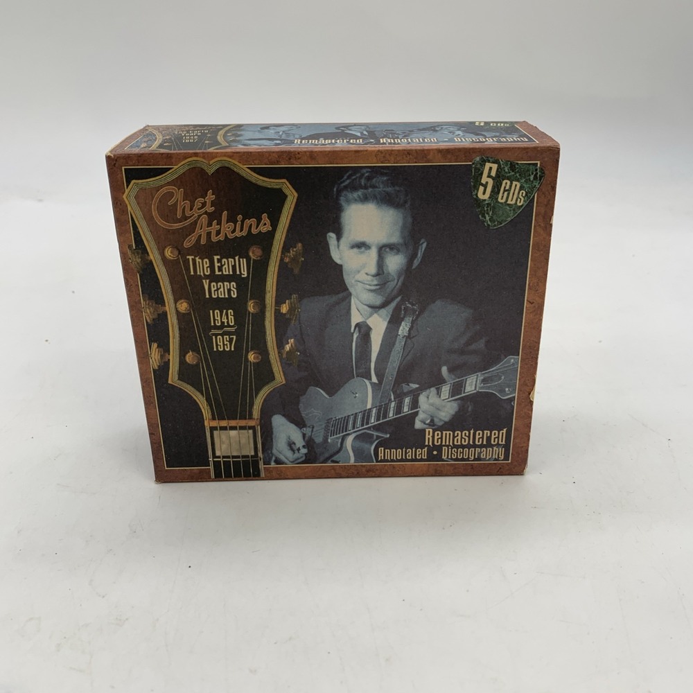 CHET ATKINS THE EARLY YEARS 1946-1957 (5 CD BOX SET, REMASTERED) Works No Scuffs